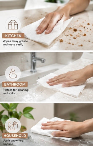 Hokage Mom by Ninja Made Bamboo Washable and Reusable Natural All Purpose Paper Towels