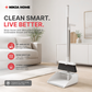 Ninja Home Anti-Microbial Foldable & Extendable Broom and Dustpan Set
