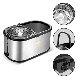 Anti Microbial Stainless Steel 360 Cyclonic Spin Mop